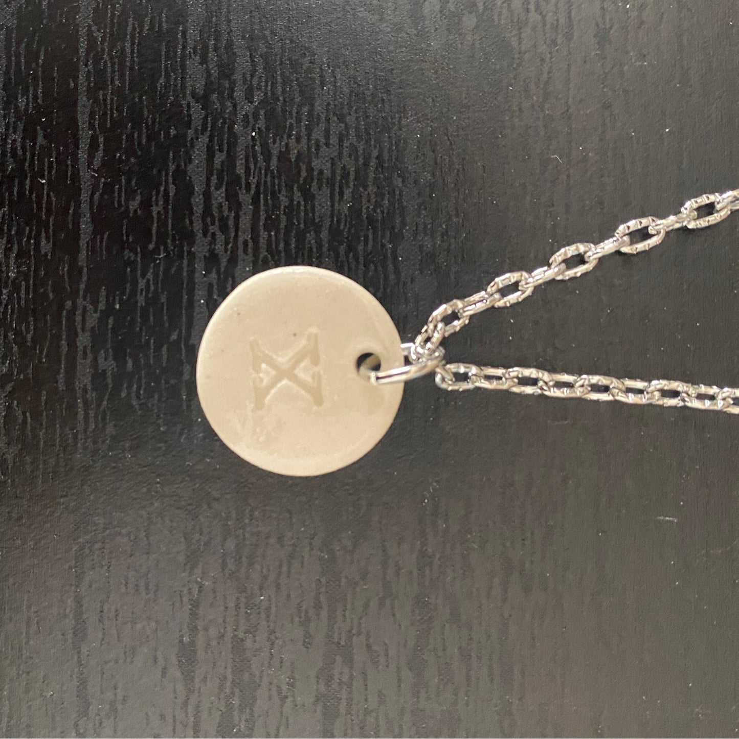 Stamped Initial Necklace