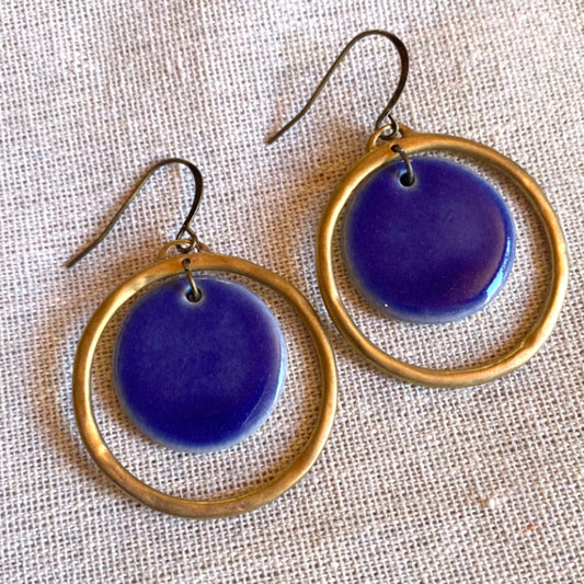 small brass with ceramic