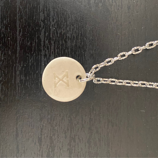 Stamped Initial Necklace