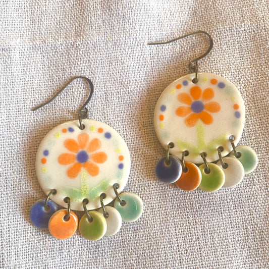 ceramic ear dangles